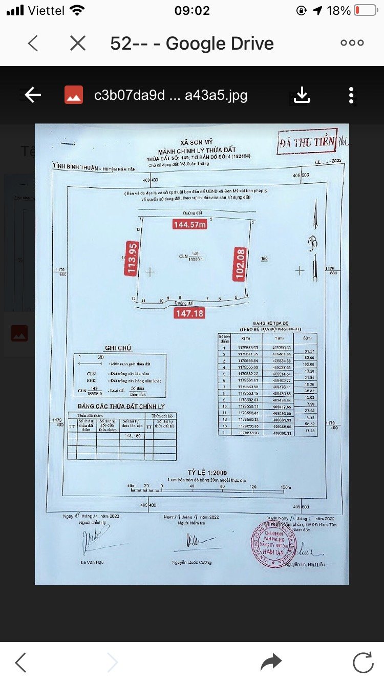 Giá Thương lượngLô Đất 2 Mặt Tiền Đường Nằm Trên Trục Đường Tân Minh – Sơn Mỹ !!! 3