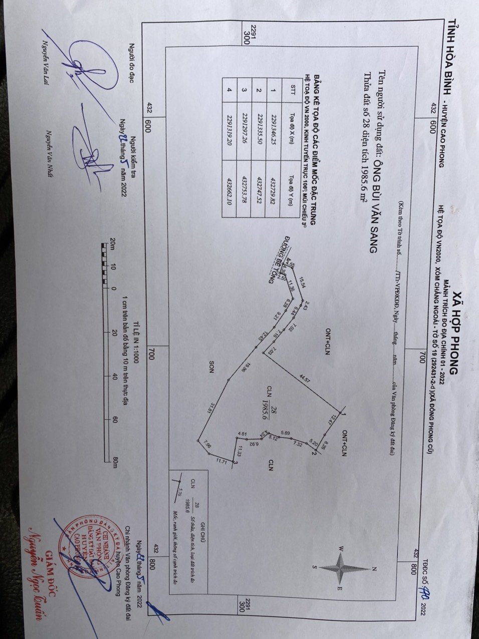 Siêu Phẩm 6178m/400m TC Bám Suối,View Thung Lũng Giá Vài Trăm Nghìn/M Tại Cao Phong. 6