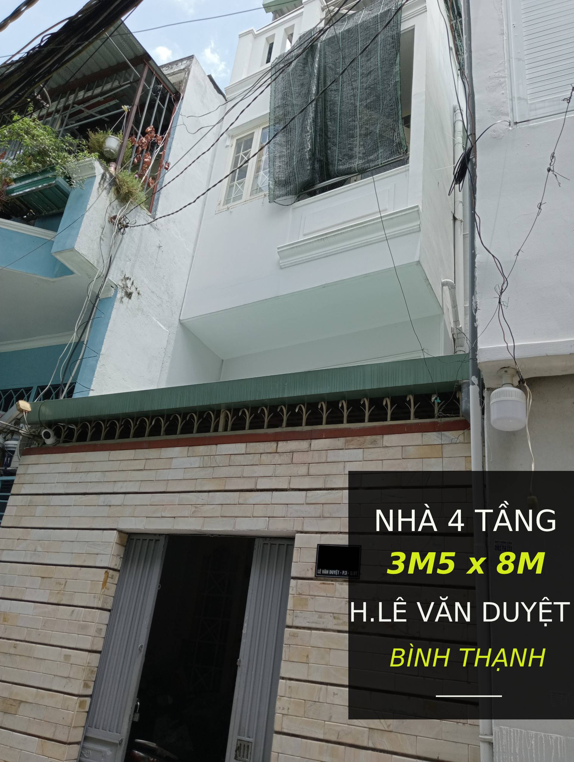 Nhà 4 tầng Sổ hồng 28m2 Hẻm ba gác thông thoáng Lê Văn Duyệt Bình Thạnh