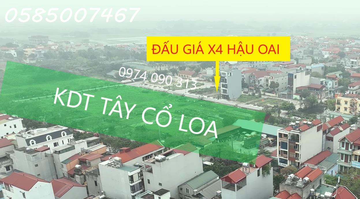 Chính chủ gửi bán lô đấu giá x4 Hậu Oai – Uy Nỗ đối diện dự án 319. Đường trước 17m kinh doanh đỉnh 2