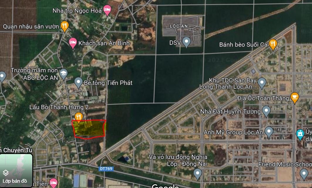 Bán 2000m đất tại xã Lộc An, Huyện Long Thành, Tỉnh Đồng Nai, chỉ 23tr/m 1