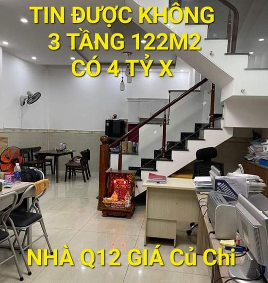 Kèo Thơm - 122m2 3 tầng giá có 4 tỷ x Phú Đông Quận 12 TPHCM 3