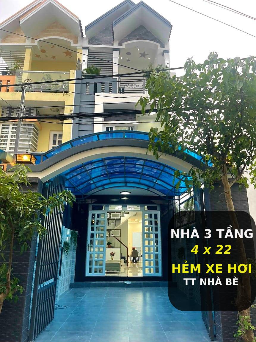 Nhà đẹp lung linh - khu dân trí – Sổ hồng 3 tầng – TT Nhà Bè