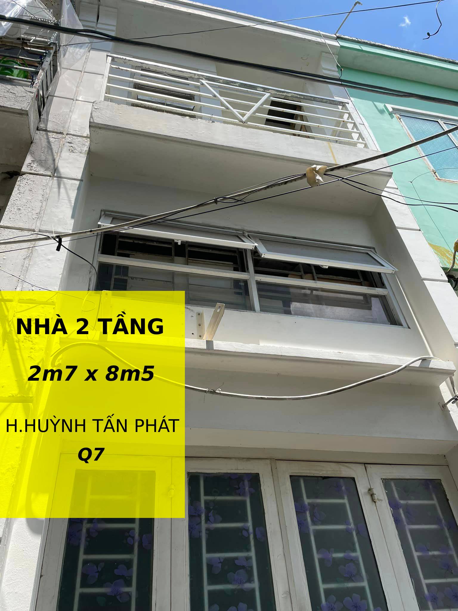 Nhà 2 tầng - sổ hồng riêng - khu dân cư hiện hữu - Hèm 3 gác Huỳnh Tấn Phát Q7