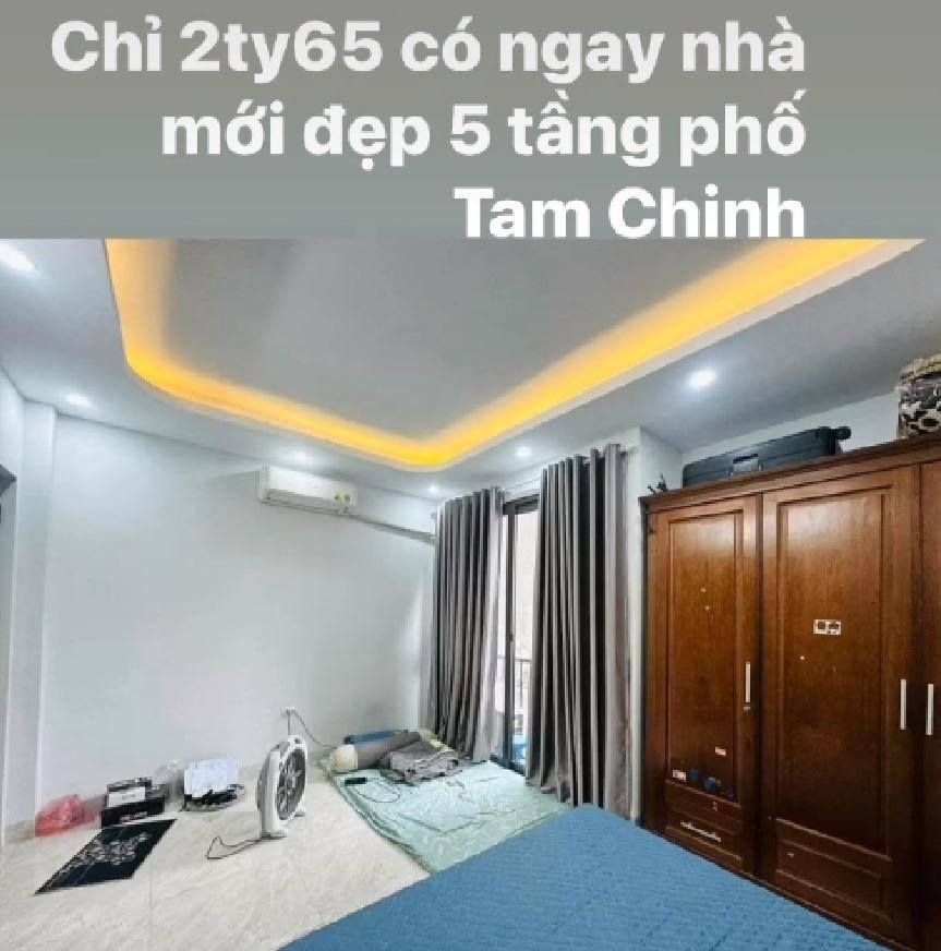 NHÀ ĐẸP TAM TRINH- HOÀNG MAI - 27M2 - 5 TẦNG - MẶT TIỀN 4.5M - GIÁ 2.65 TỶ ( THƯƠNG LƯỢNG ) 3