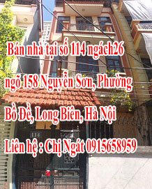 Chính chủ bán nhà 4 tầng tại Nguyễn Sơn, Phường Bồ Đề, Long Biên, Hà Nội 1
