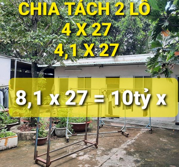Đất khủng xây CHDV đỉnh 222m2 có 10 tỷ x Trường Chinh Q12 TPHCM - Bán Gấp 5