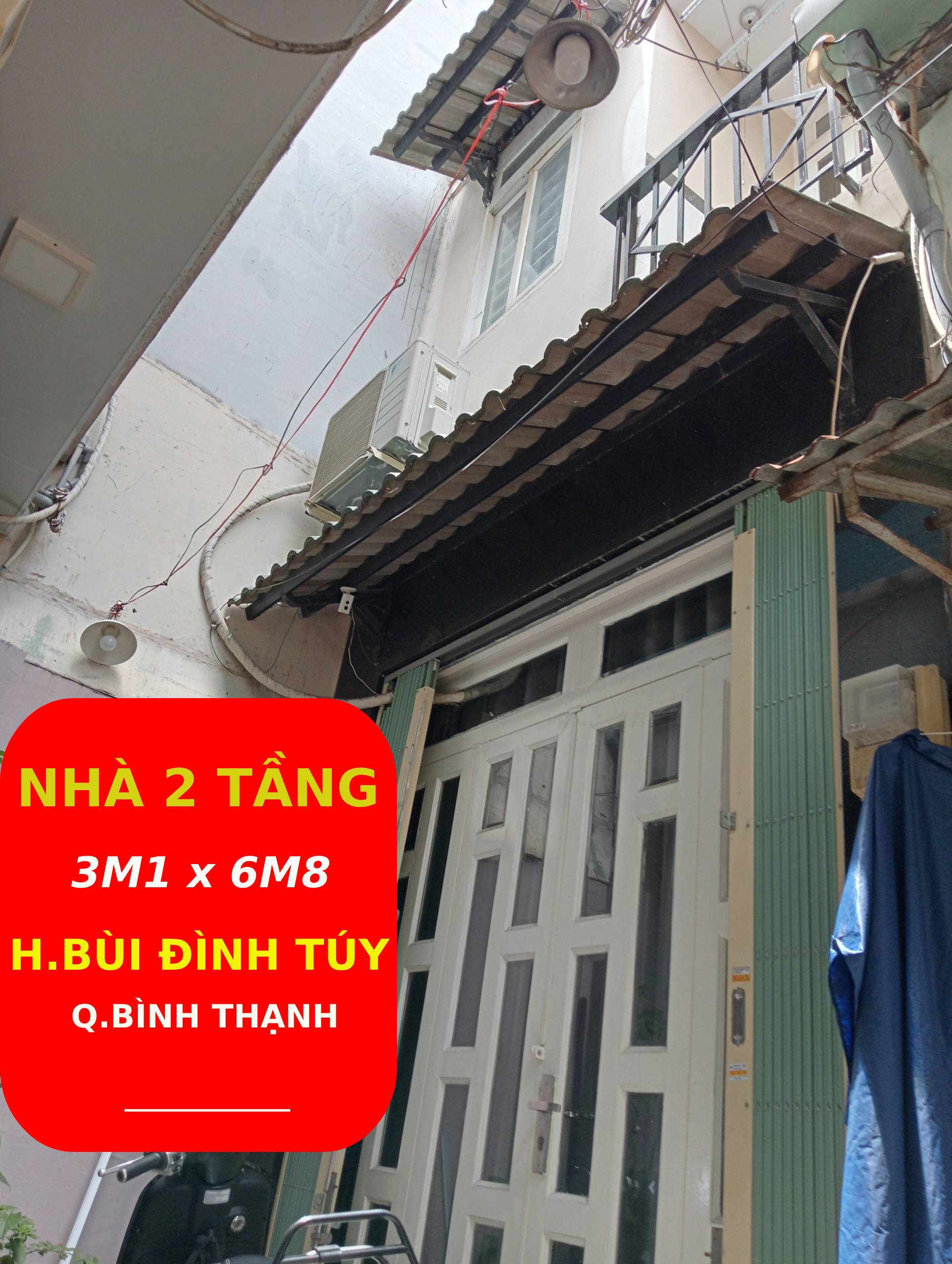 Nhà mới 21m2 - 2 tầng - hẻm 3m - an ninh – Bùi Đình Túy Bình Thạnh