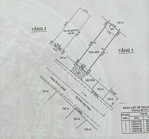 Cần bán Nhà mặt tiền đường Tân Hiệp 8-1, Xã Tân Hiệp, Diện tích 72m², Giá 3950 Triệu 4