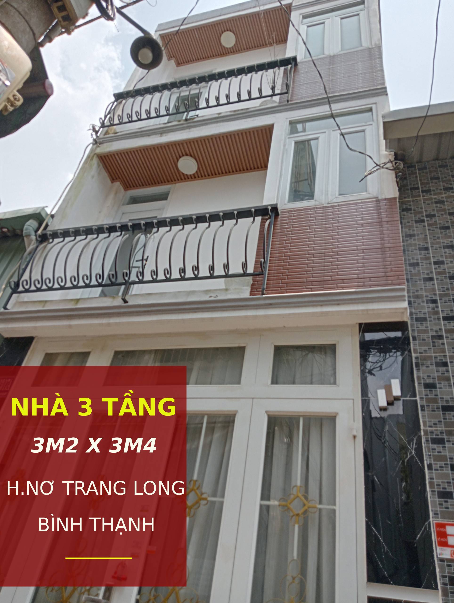 Nhà nhỏ mới tinh – Sổ Hồng 3 Tầng – Hẻm ba gác - Bình Thạnh