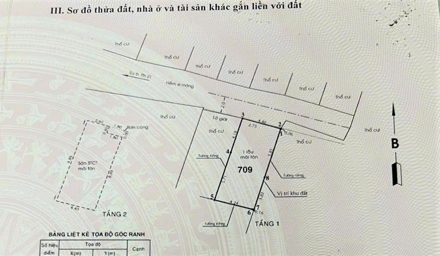 Cần bán Nhà ở, nhà cấp 4, nhà hẻm đường Tân Thới Hiệp 21, Phường Tân Thới Hiệp, Diện tích 43m², Giá 3050 Triệu 2