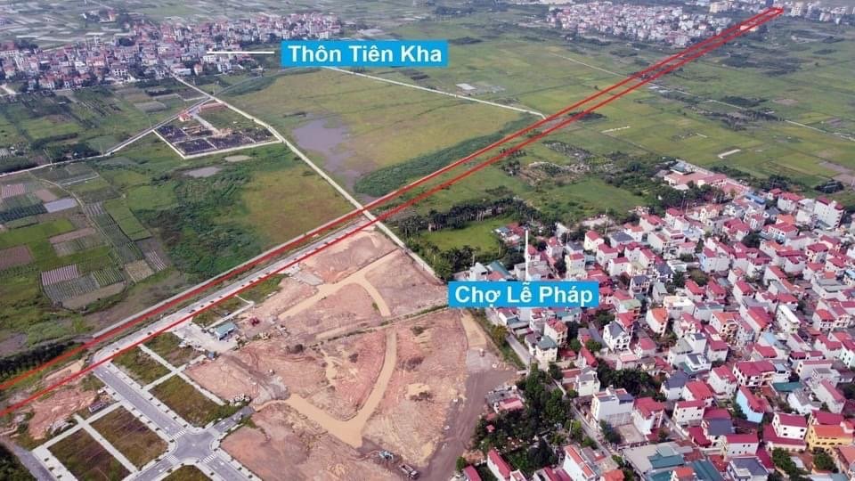 Đất đấu giá Tây Bắc Lễ Pháp Tiên Dương Đông Anh gần công viên Kim Quy 5