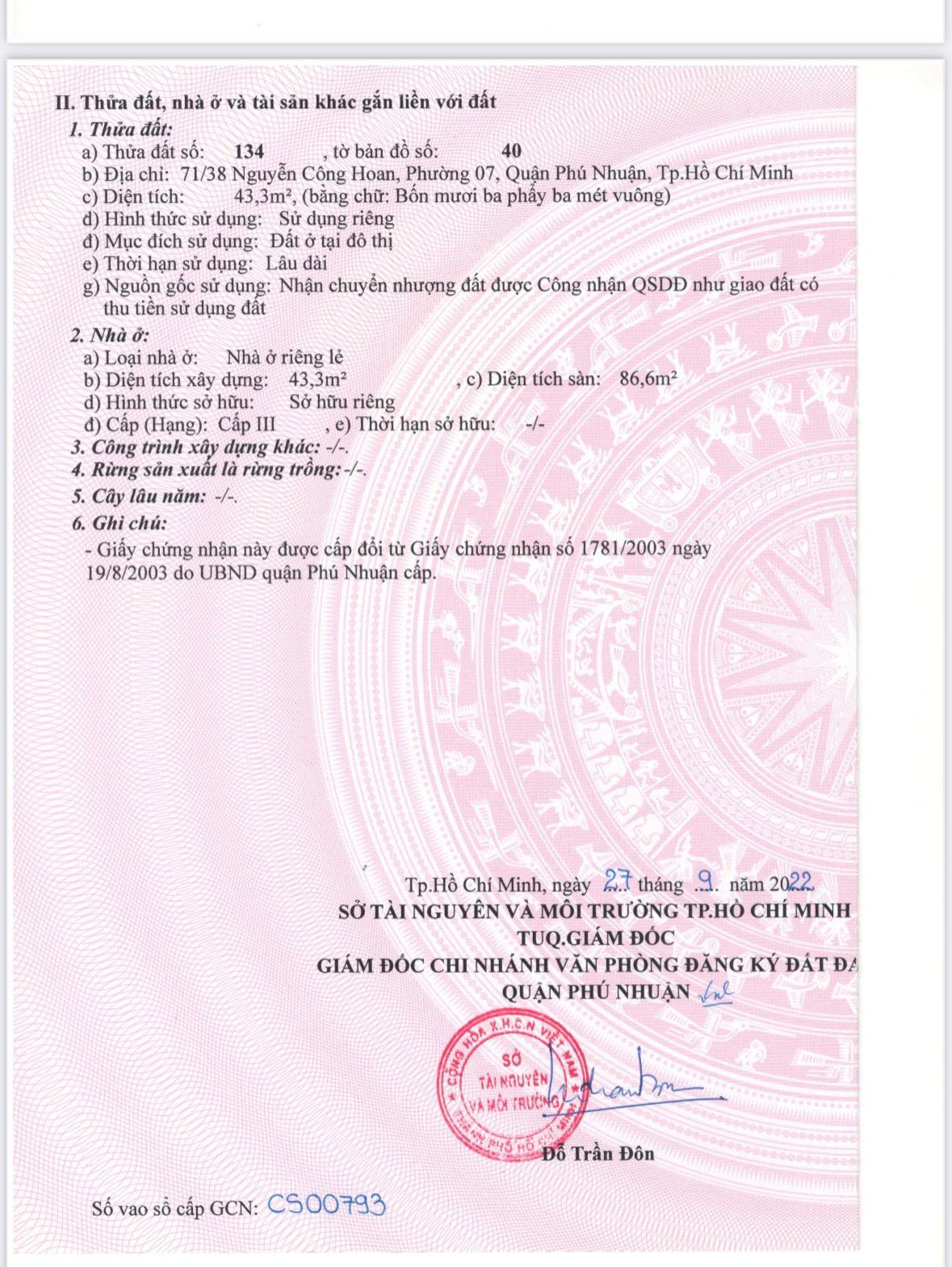 CHÍNH CHỦ Cần Bán Gấp Căn Nhà HXH Vị Trí Đẹp Tại Quận Phú Nhuận - HCM 4
