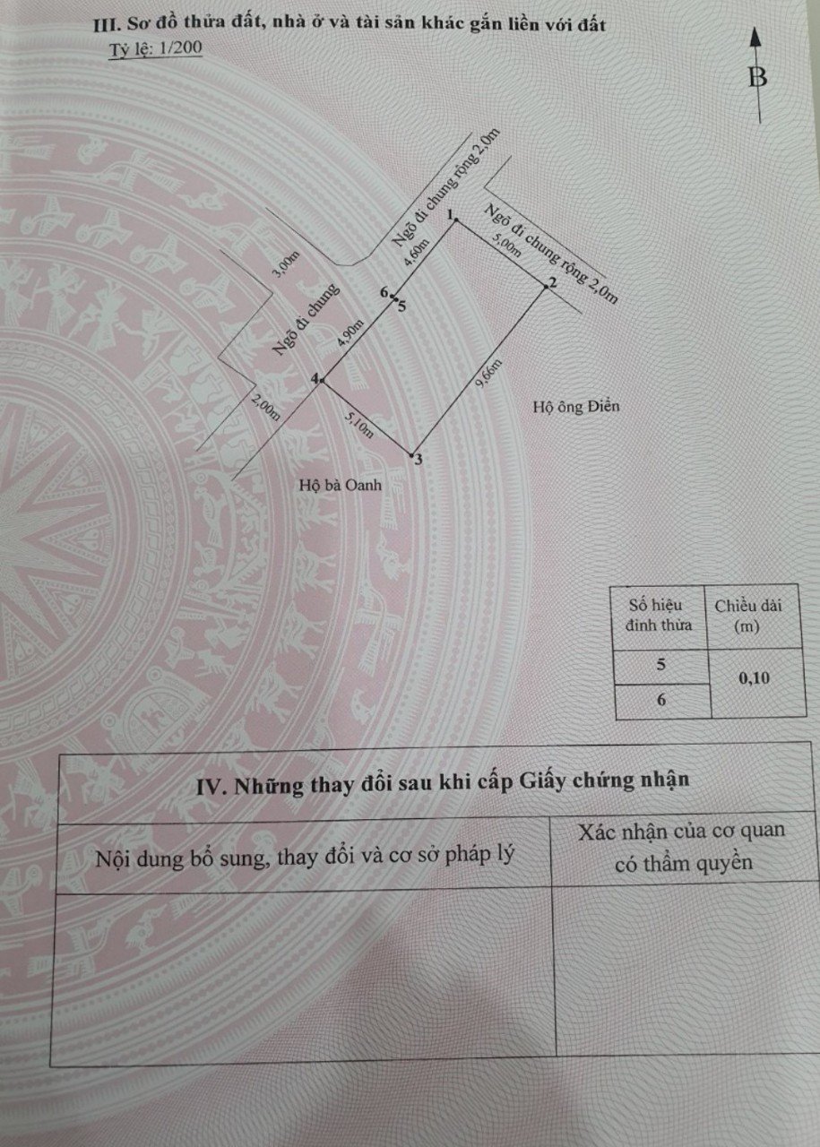 Bán nhà phố Thiên Lôi, 48m 3 tầng GIÁ 2.9 tỉ, ngõ nông, đang cho thuê 4