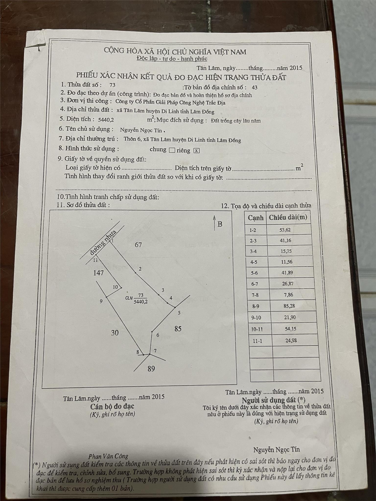 ĐẤT ĐẸP - GIÁ TỐT - Cần Bán Lô Đất Vị Trí Đắc Địa Tại Thôn 5, Tân Lâm, Di Linh, Lâm Đồng 4