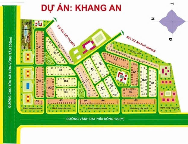 Cần bán căn nhà 1 trệt 2 lầu 1 tum nằm trục chính đường số 2,  ra đường Võ Chí Công KDC Khang An 4