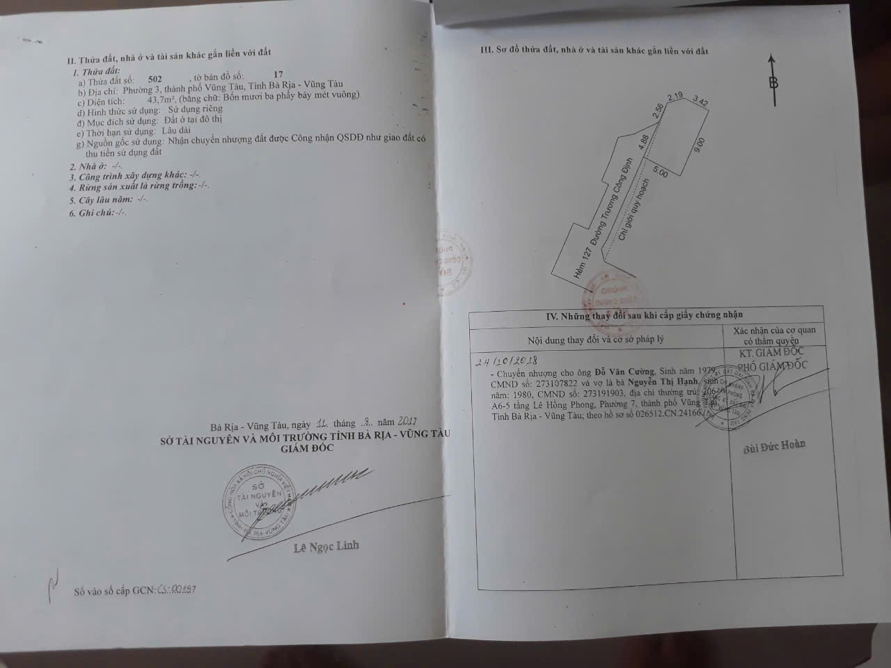 Cần bán Nhà ở, nhà cấp 4, nhà hẻm đường Trương Công Định, Phường 3, Diện tích 43.7m², Giá 4 Tỷ 5