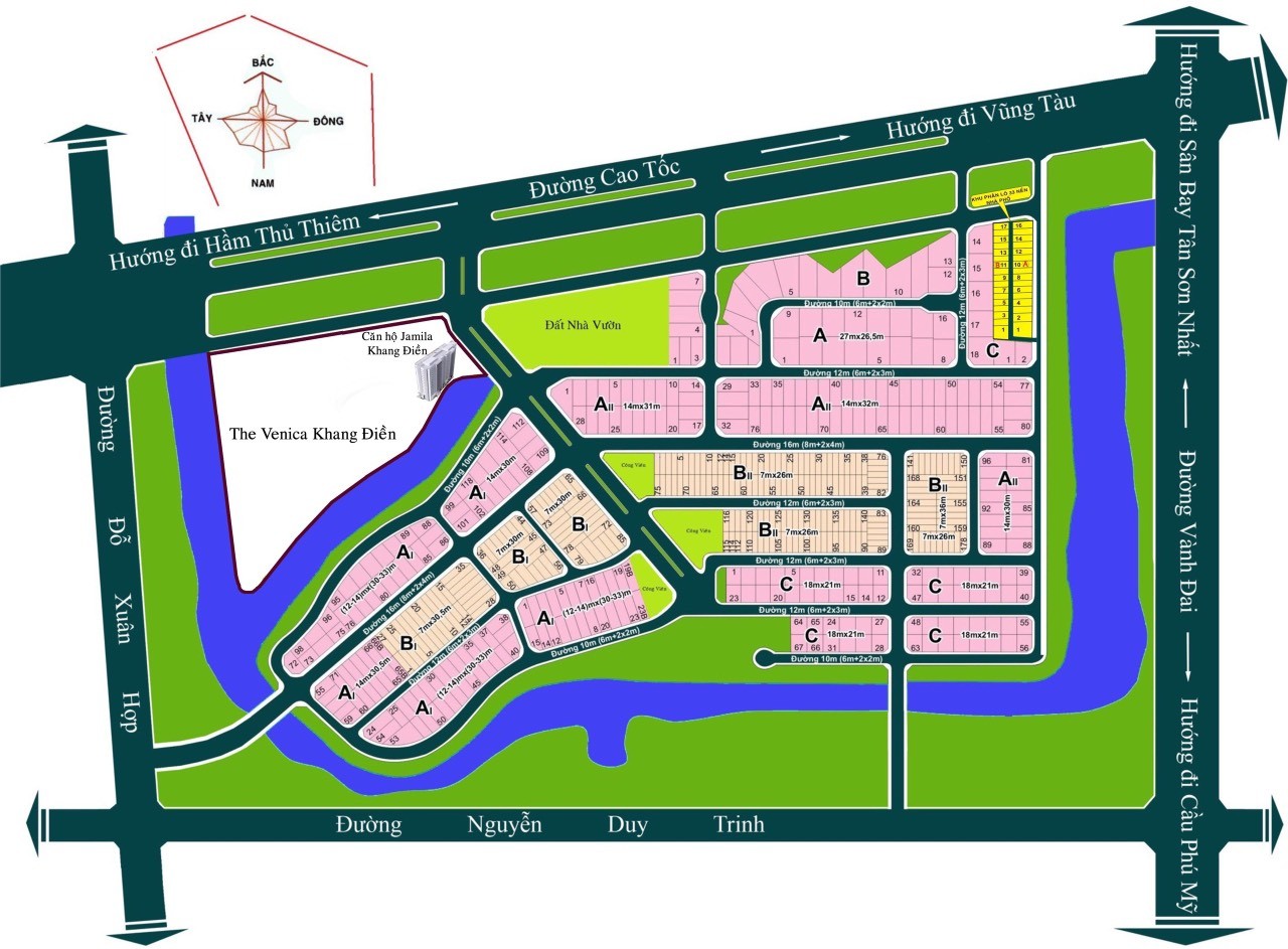 Cần bán Đất dự án Khu dân cư Đại học Bách khoa, Diện tích 458m², Giá 54 Triệu/m²