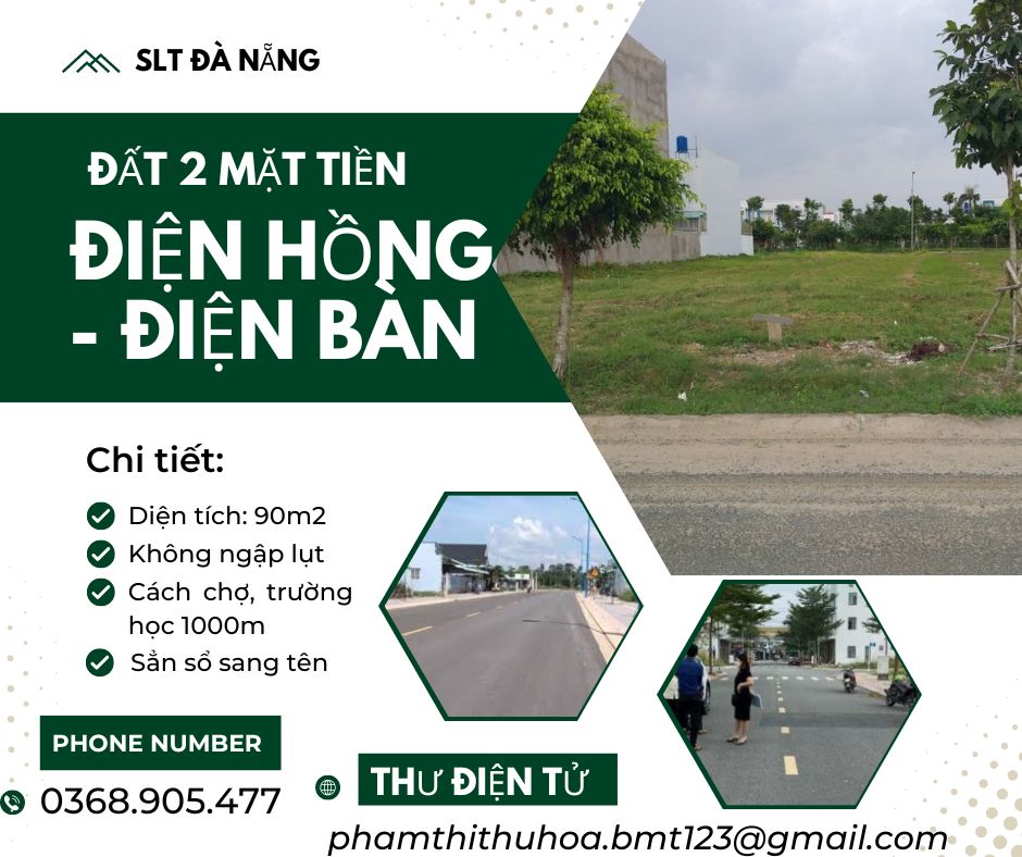 Cần bán Đất Điện Bàn, Quảng Nam, Diện tích 90m², Giá Thương lượng 1