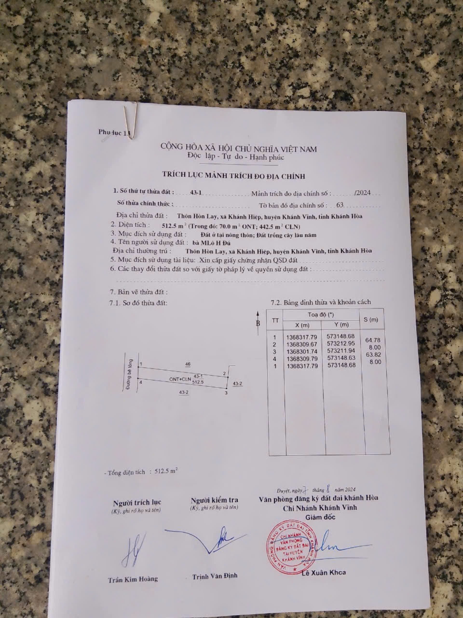 Bán đất Khánh Hiệp giá rẻ có thổ cư tặng kèm vườn bưởi - đường thông ngay sau trường học 9