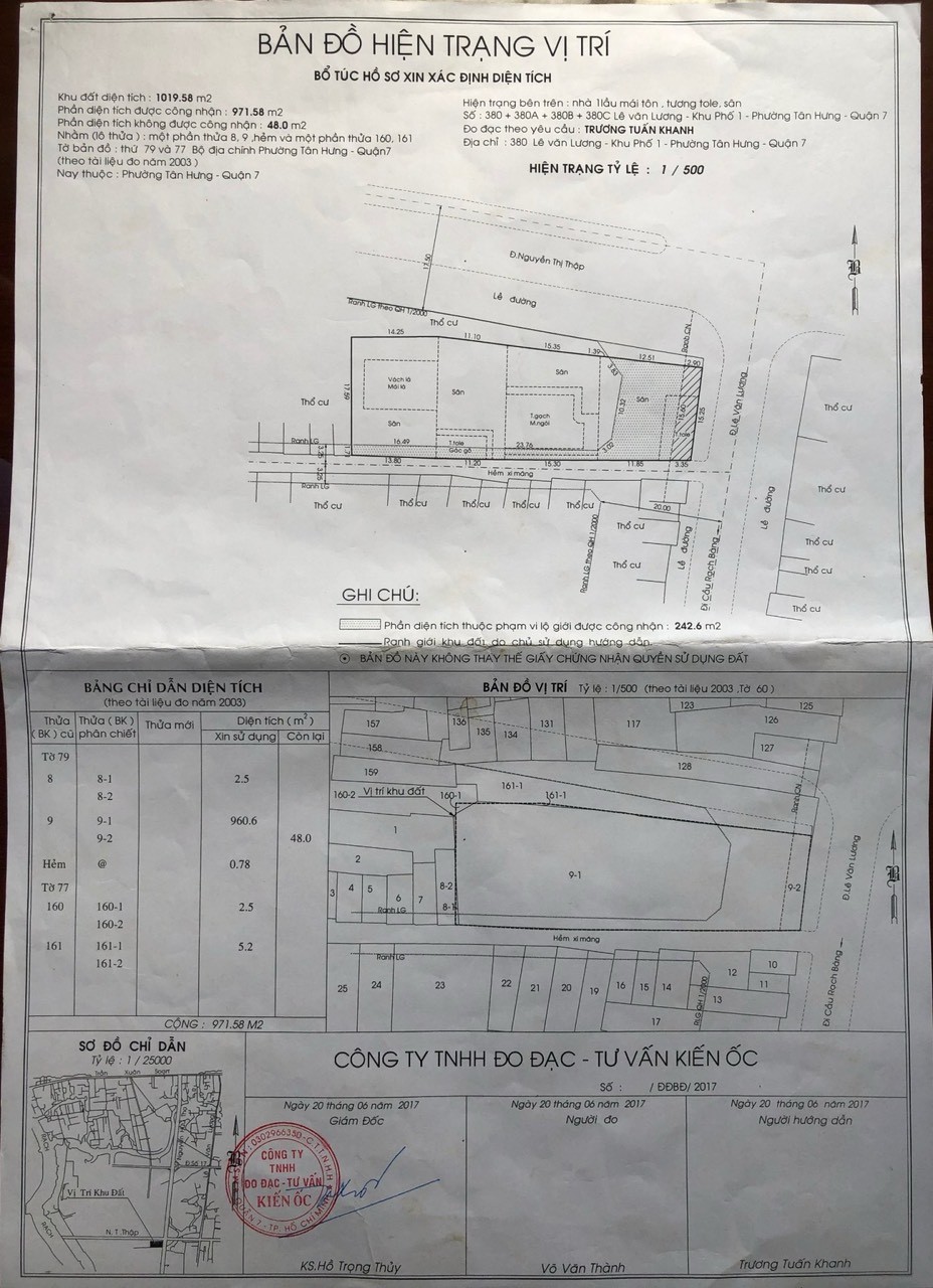 nhà phố 15x52m MT Lê Văn Lương - Nguyễn Thị Thập đất CN 1000m2 full thổ cư 1