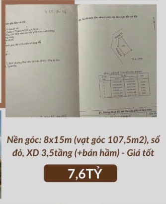 Cần bán Đất Phường Phú Hữu, Quận 9, Diện tích 107m², Giá 7.6 Tỷ 3