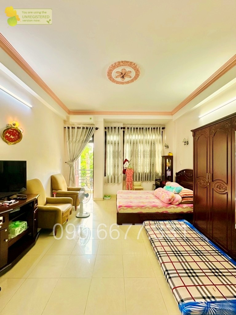 ‼Bình Thạnh - Khu Hutech - Đối diện công viên - Ô tô vào nhà - 4 tầng vuông đẹp 5