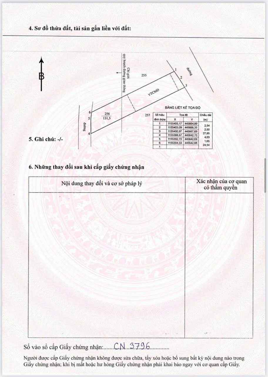 Cần bán Đất đường Tỉnh lộ 44, Thị trấn Phước Hải, Diện tích 131m², Giá 780 Triệu 2