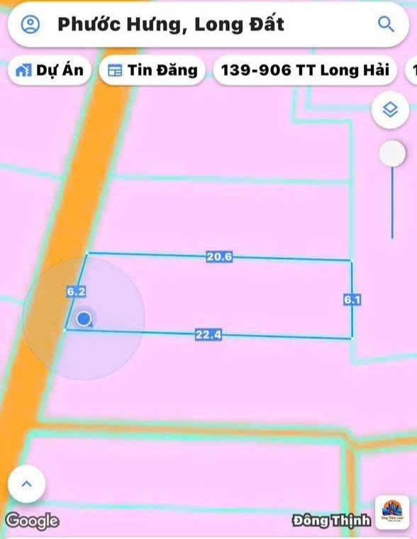 CẦN BÁN GẤP LÔ ĐẤT XÃ LONG HẢI 2