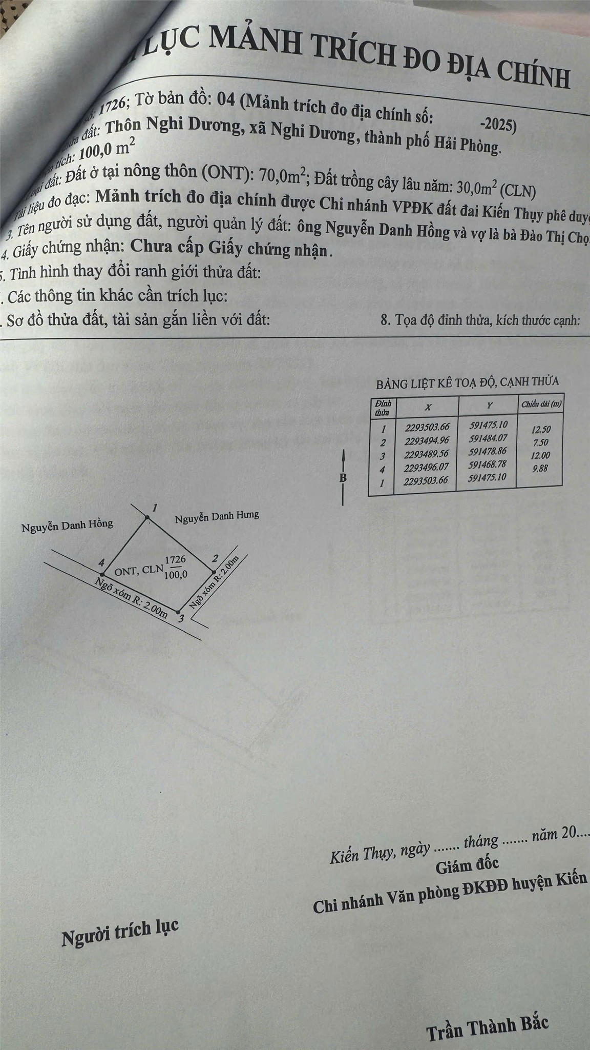 590 tr 100m2 Nghi Dương Kiến Thụy Zalo 0567222555 3