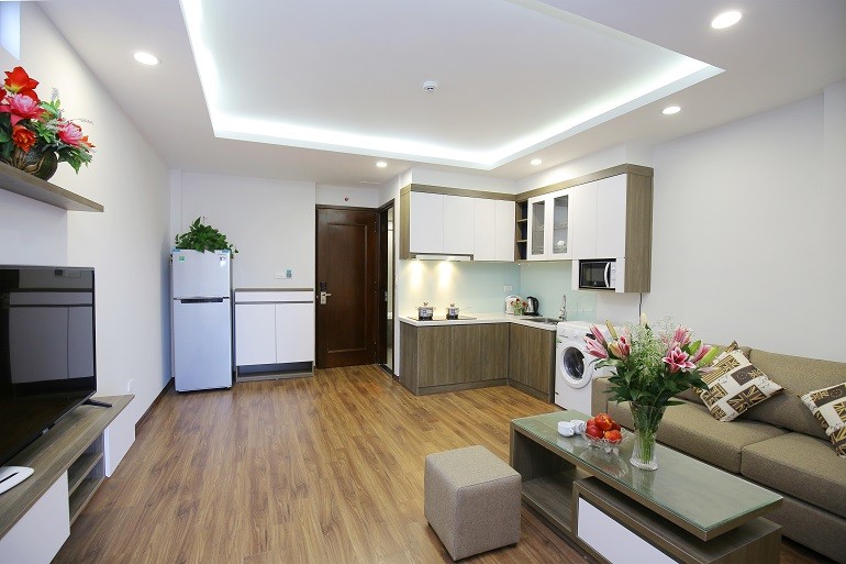 Cho thuê căn hộ 1PN rộng 60m2 tại Đào Tấn, Ba Đình, đầy đủ nội thất đẹp, hiện đại 3