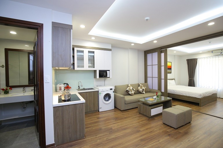 Cho thuê Căn hộ chung cư đường Đào Tấn, Phường Cống Vị, Diện tích 55m², Giá 15.6 Triệu/tháng