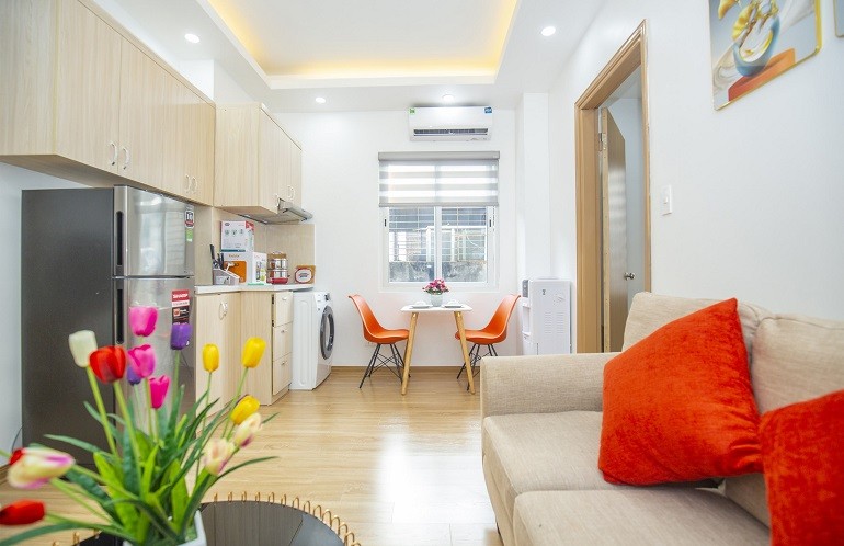 Cho thuê căn hộ 1PN rộng 60m2 tại Linh Lang, Ba Đình, đầy đủ nội thất đẹp, hiện đại 2