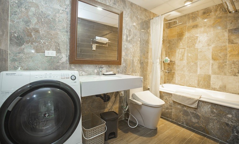 Cho thuê căn hộ 1PN rộng 45m2 tại Đào Tấn, Ba Đình, đầy đủ nội thất đẹp, hiện đại 5