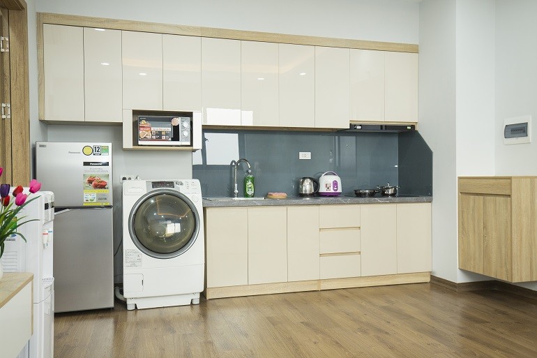 Cho thuê căn hộ 1PN rộng 60m2 tại Đào Tấn, Ba Đình, đầy đủ nội thất đẹp, hiện đại 3