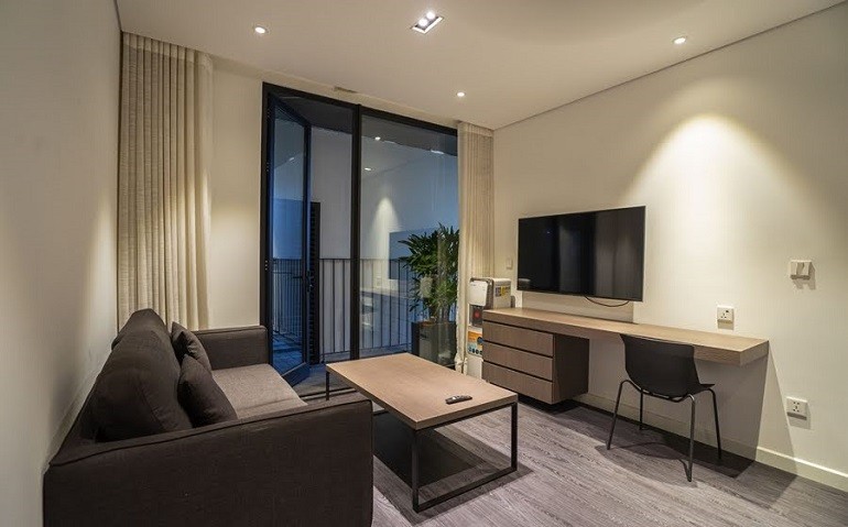 Cho thuê căn hộ 1PN rộng 45m2 tại Tô Ngọc Vân, Tây Hồ, đầy đủ nội thất hiện đại 2
