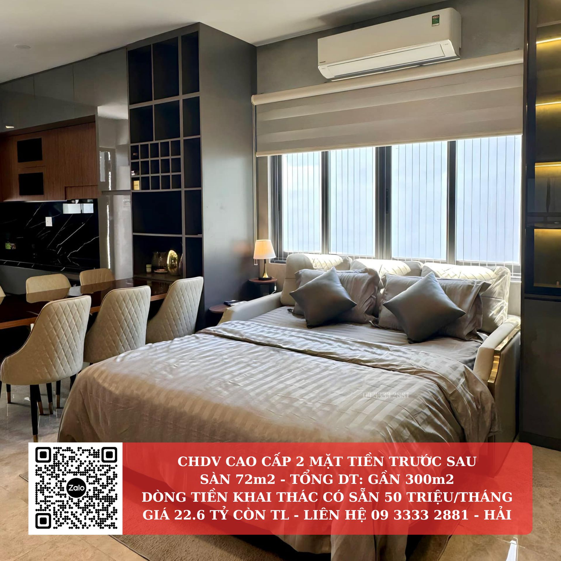 CHDV dòng tiền từ 50tr/tháng đường Nguyễn Thái Bình DTS 300m2 chỉ 22.6 tỷ TL 2
