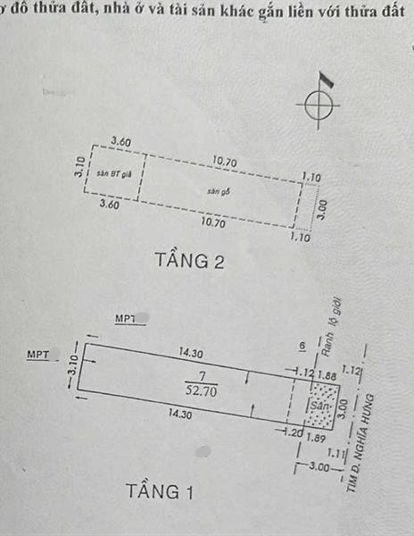 BÁN NHÀ 54m2 Mặt tiền NGHĨA HƯNG, nở hậu, nhỉnh 6 tỷ