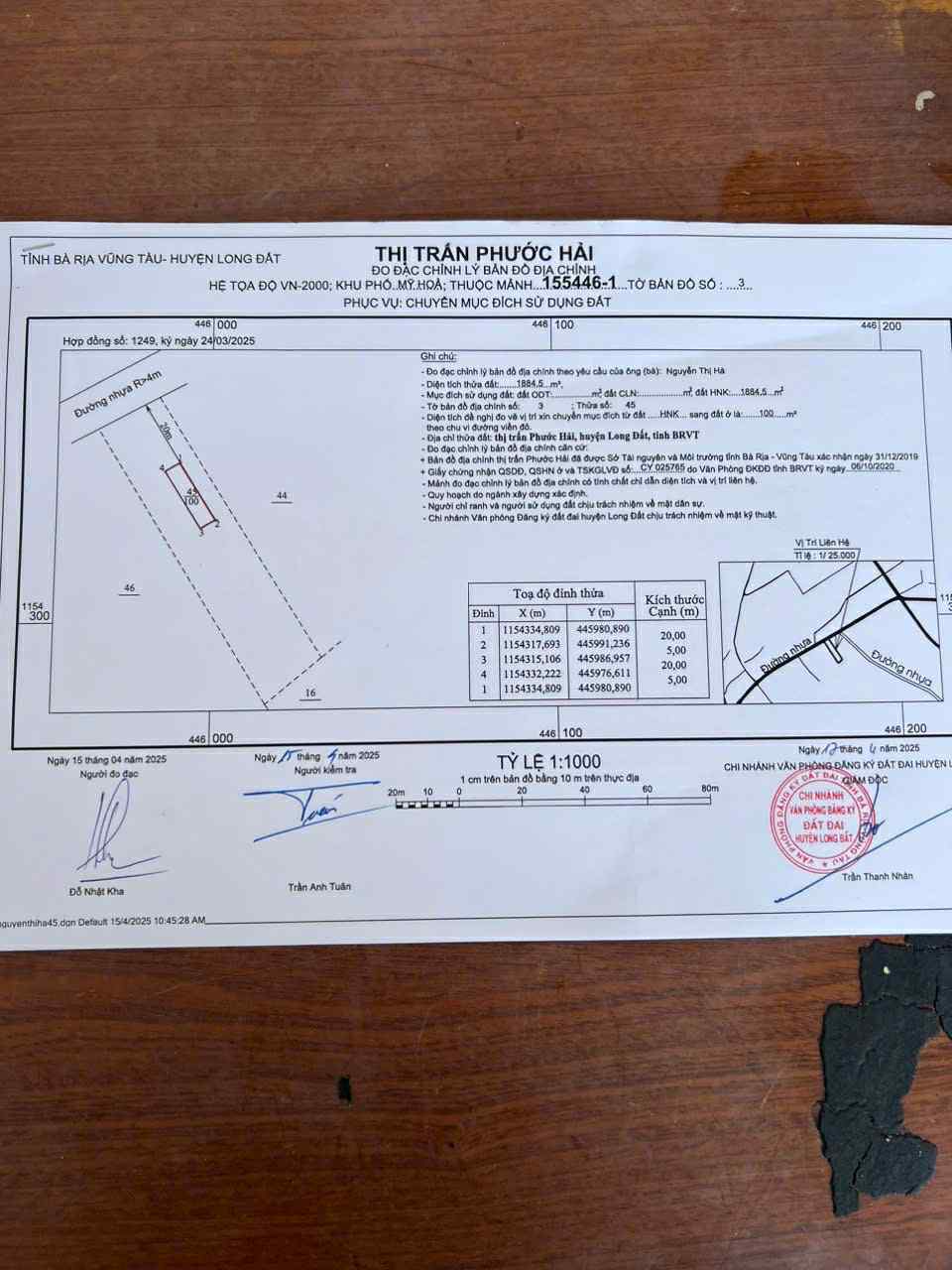 Cần bán Đất đường Tỉnh lộ 44, Thị trấn Phước Hải, Diện tích 1800m², Giá 2.1 Tỷ 3