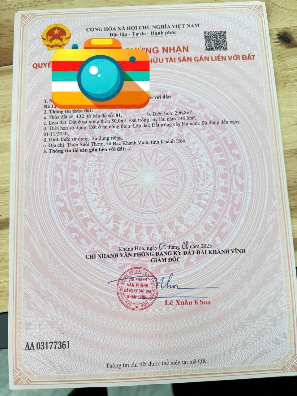 Bán đất Khánh Đông - Khánh Vĩnh giá rẻ ngay cạnh bên trường tiểu học 4
