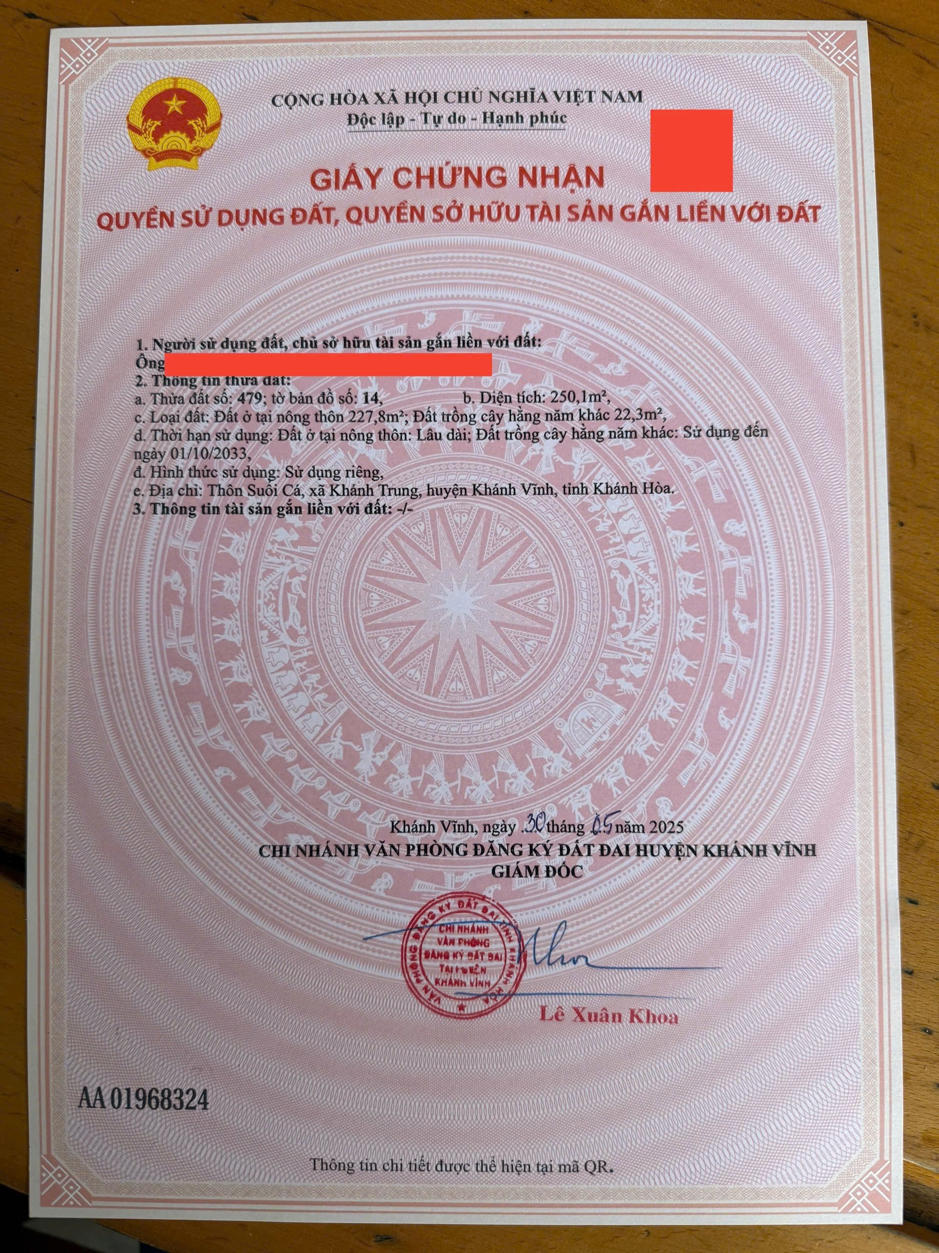 Bán đất Khánh Trung giá rẻ có thổ cư gần sông mát mẻ quanh năm 4
