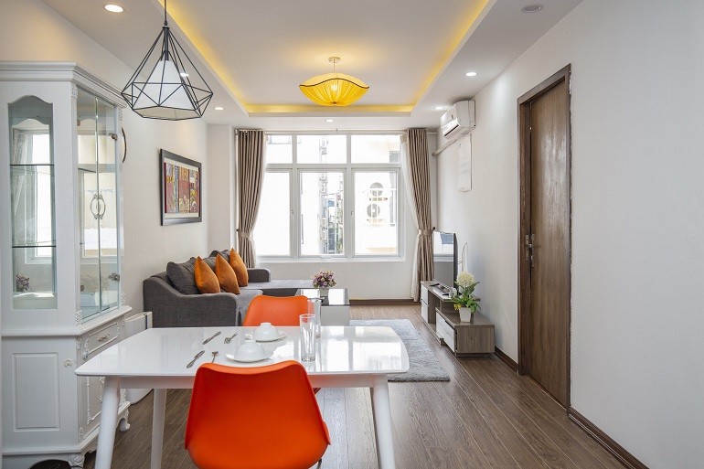 Cho thuê căn hộ 1PN rộng 65m2 tại Linh Lang, Ba Đình, đầy đủ nội thất đẹp, hiện đại 6