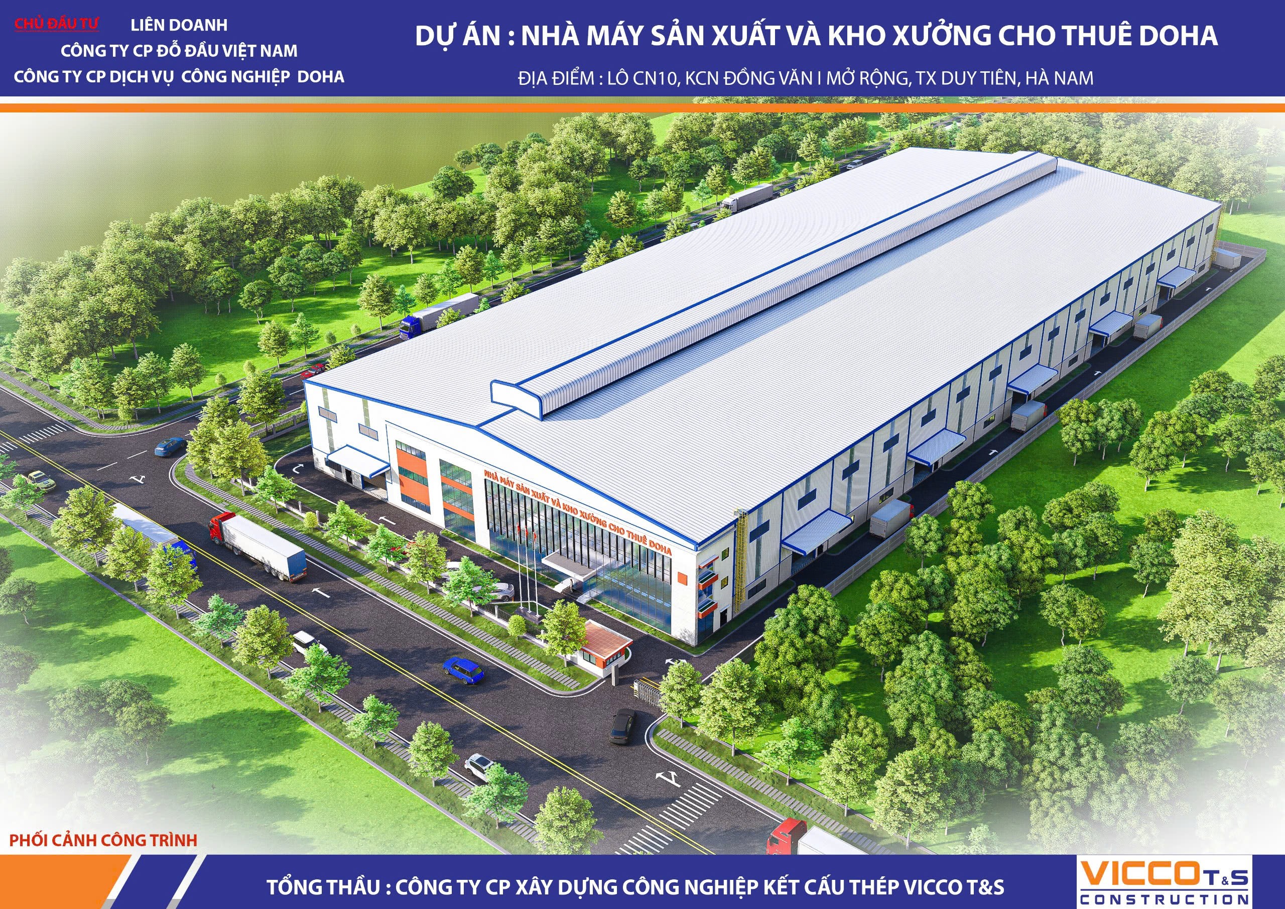 Cho thuê Kho - Nhà xưởng đường Quốc lộ 1A, KCN Đồng Văn, Hà Nam. Diện tích 10000m² kho tiêu chuẩn. 5