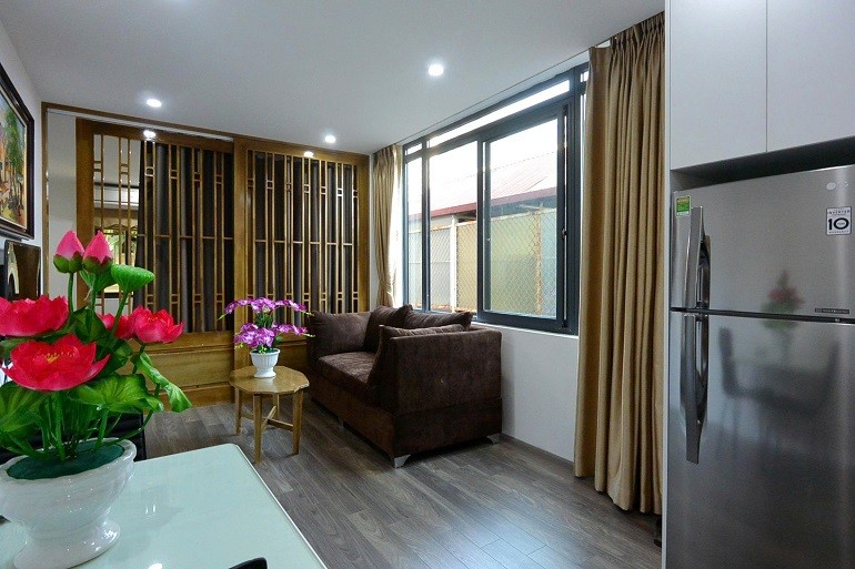Cho thuê căn hộ 1PN rộng 45m2 tại Xuân Diệu, Tây Hồ, đủ đồ 6