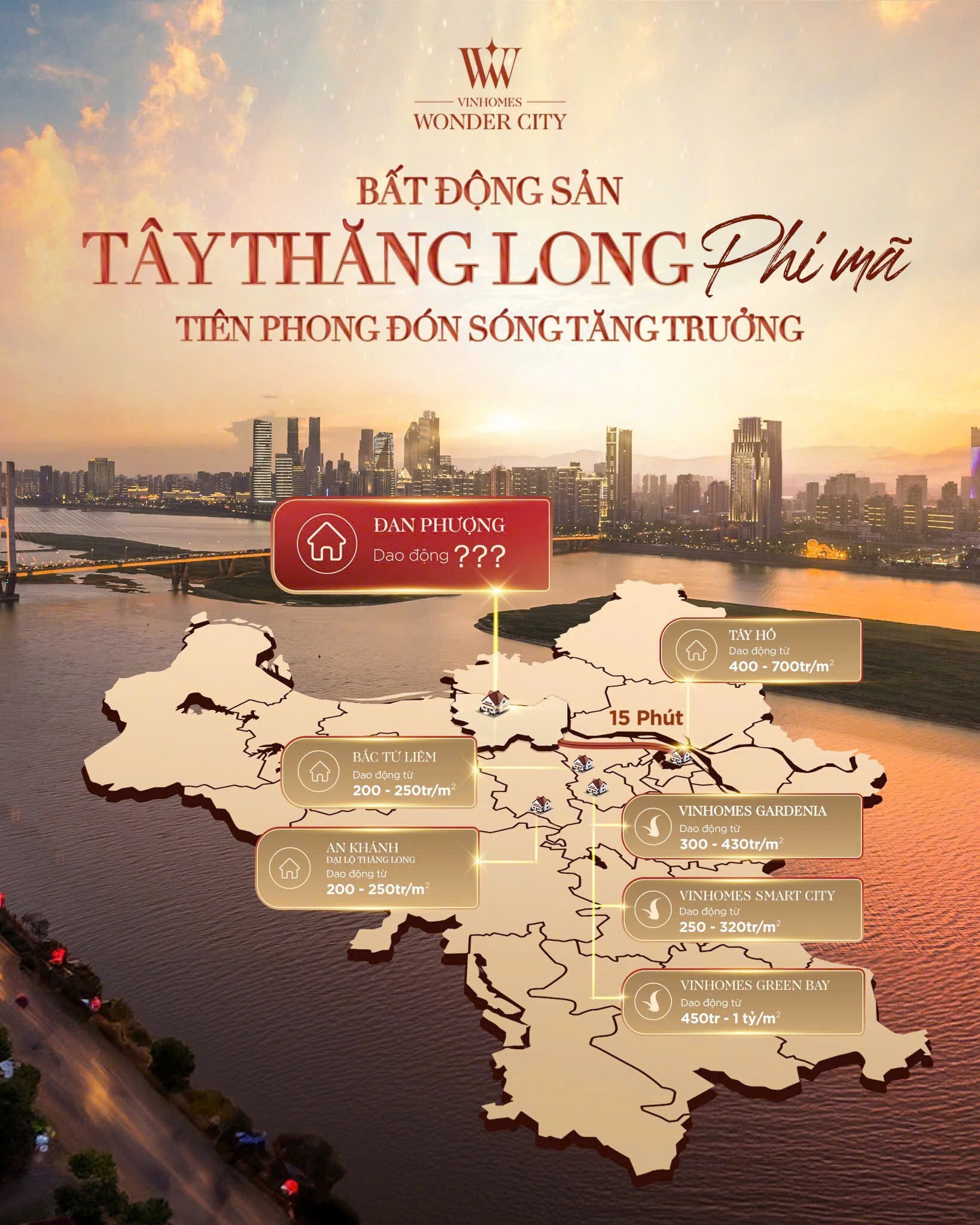 Vinhomes Wonder City - Đan Phượng. Vị trí đắc địa, tiềm năng tăng giá! 3
