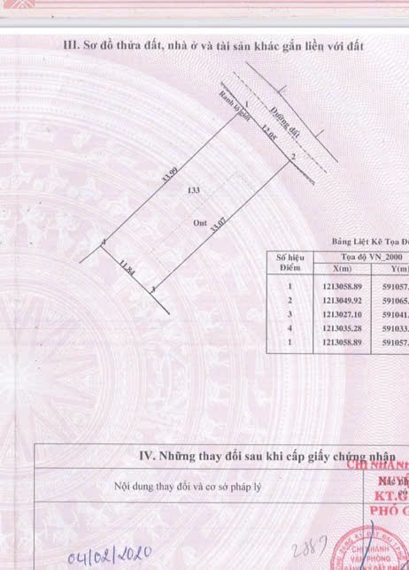 396m2 đất ( có 100m2 thổ) hẻm đường 122 xã Tân Thạnh Đông , Củ Chi giá 5,6 tỷ 2