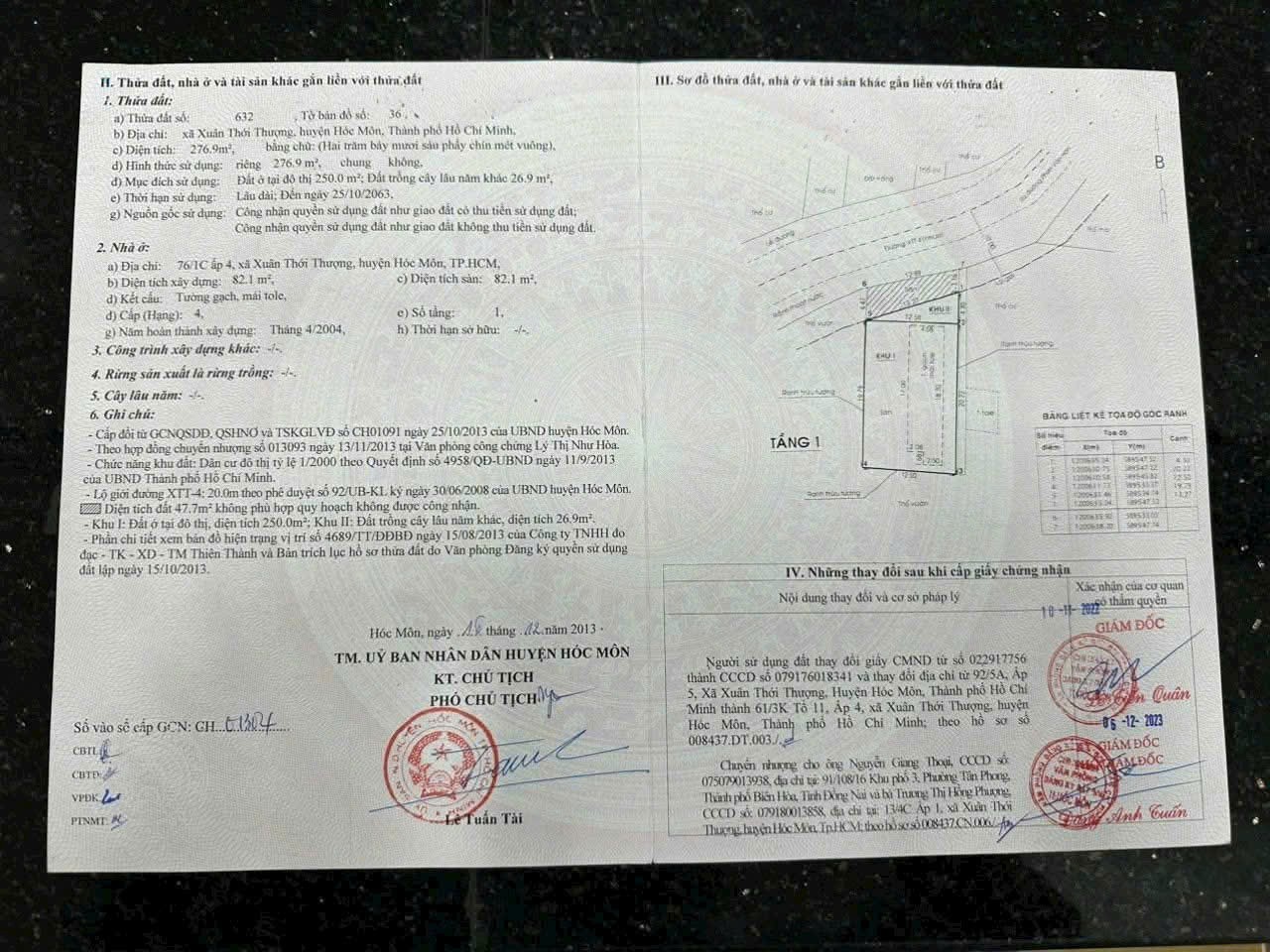 SIÊU RẺ NHÀ VƯỜN (13X24) MT XUÂN THỚI THƯỢNG 24, HÓC MÔN.