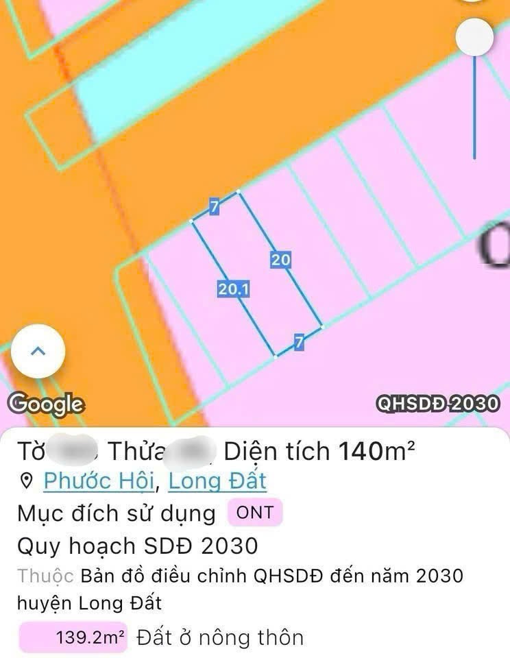 Cần bán Đất đường Võ Văn Kiệt, Xã Phước Hội, Diện tích 140m², Giá Thương lượng 4