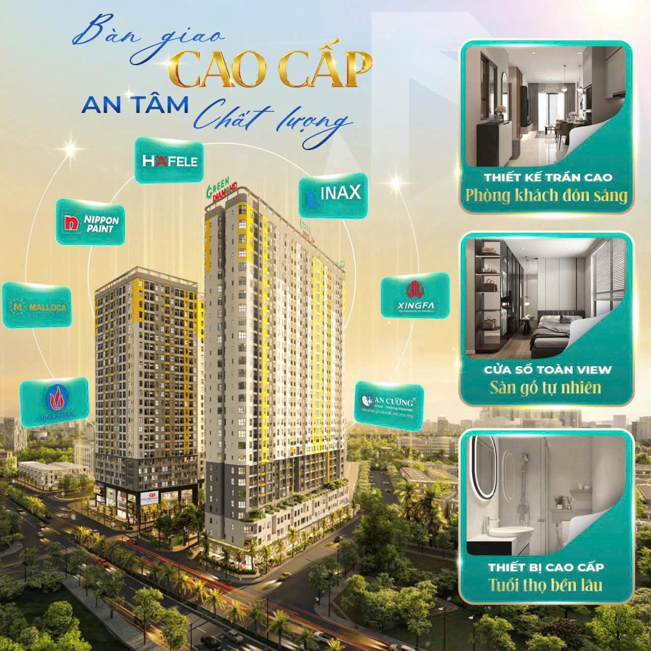 CĂN HỘ BCONS DĨ AN - 2,4 TỶ - 52M² - 2 PN, 2 WC - VỊ TRÍ VÀNG ĐÔNG HÒACăn hộ 2 phòng ngủ, 2 nhà 5