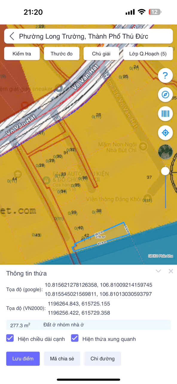 Cần bán Đất Phường Long Trường, Quận 9, Diện tích 276m², Giá 12.9 Tỷ